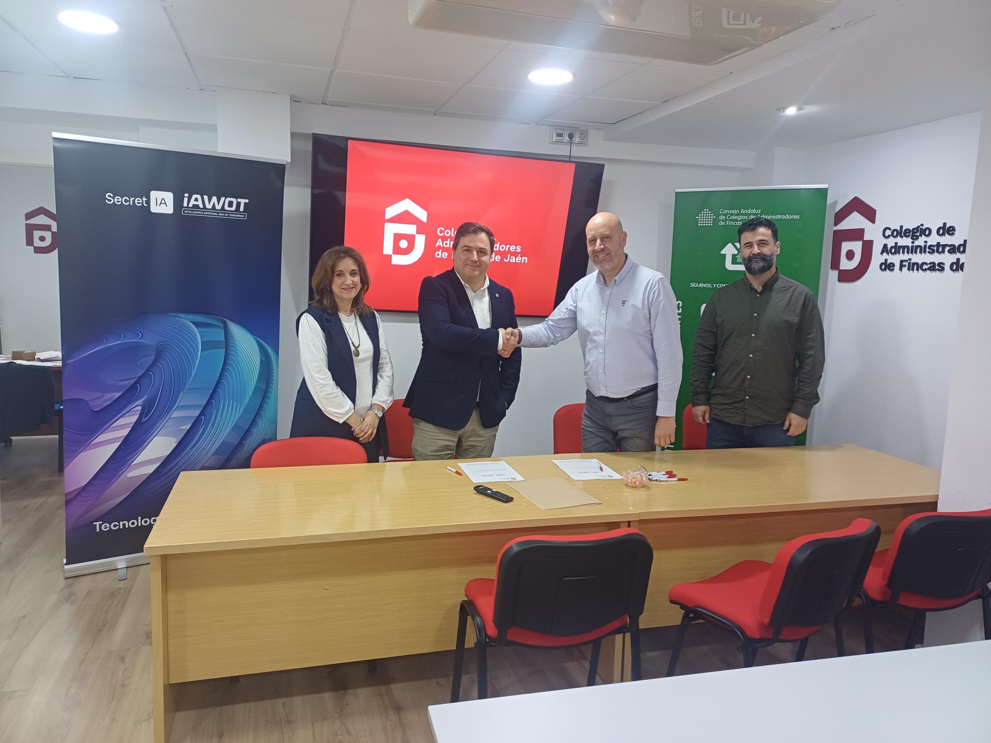 El Colegio de Administradores de Fincas de Jaén ha firmado recientemente un convenio de colaboración con la empresa IAWOT, especializada en soluciones de inteligencia artificial, con el objetivo de impulsar la innovación y la transformación digital en el sector de la administración de fincas.
Este acuerdo supone un paso importante hacia la modernización de los servicios que prestan los administradores de fincas colegiados, incorporando herramientas tecnológicas avanzadas que permitirán optimizar la gestión de las comunidades de propietarios, mejorar la eficiencia en los procesos y ofrecer una atención más ágil y personalizada.
IAWOT aporta su experiencia en la automatización de tareas, análisis de datos y mejora de la comunicación, aspectos clave para afrontar los retos actuales del sector. Gracias a esta colaboración, los colegiados podrán acceder a nuevas herramientas que faciliten la toma de decisiones, la gestión documental y la interacción con los propietarios.
Desde el Colegio de Administradores de Fincas de Jaén se destaca que este convenio refuerza su compromiso con la formación continua y la incorporación de nuevas tecnologías, con el fin de ofrecer un servicio cada vez más eficiente, transparente y adaptado a las necesidades actuales.
Con iniciativas como esta, el Colegio continúa avanzando en su apuesta por la innovación.
Aparecen en la foto por parte del Colegio de Administradores de Fincas
Presidente: José María Maigler Ropa.
Contadora-Censora: Antonia Catena Melgares.